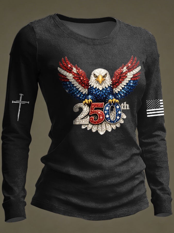 Women's 250th Anniversary Casual Printed Top - Image 3