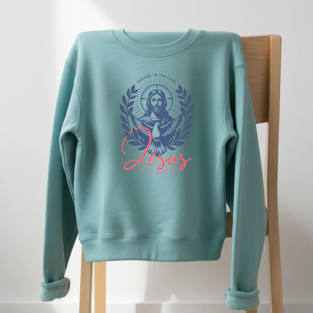 Jesus is my Anchor Crewneck - Image 3